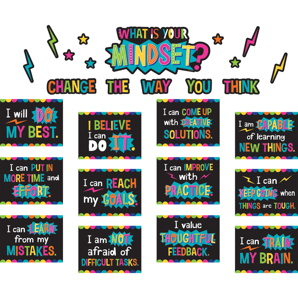 Teacher Created Resources What is Your Mindset? Bulletin Board Set 8882